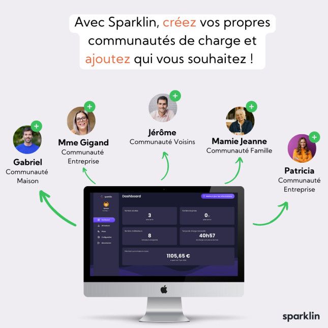 Utilisateur de l&rsquo;application Sparklin — gestion de sa session de recharge sur smartphone